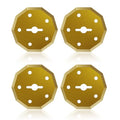 4PCS Titanium Coated Replacement Cardboard Cutter Blades for Cordless Electric Box Cutter, Compatible with All EXPEDMAN Electric Scissors Models ES01