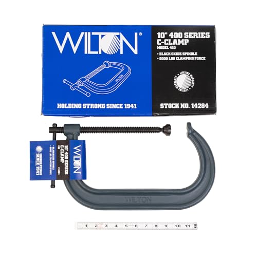 Wilton C-Clamp, 10-1/8" Opening, 5-7/8" Throat, 8000 Lbs. Clamping Force (Model 410) - size: 10-1/8 in., style: Pack of 1