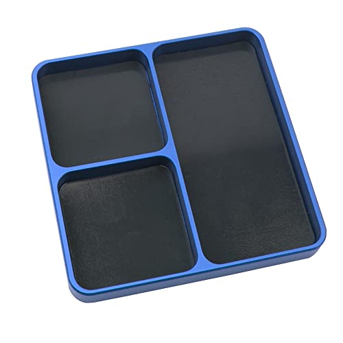 RC Screw Tray Magnet Screws Holder Plate Screw Organizer Tool (Blue) - color: Blue