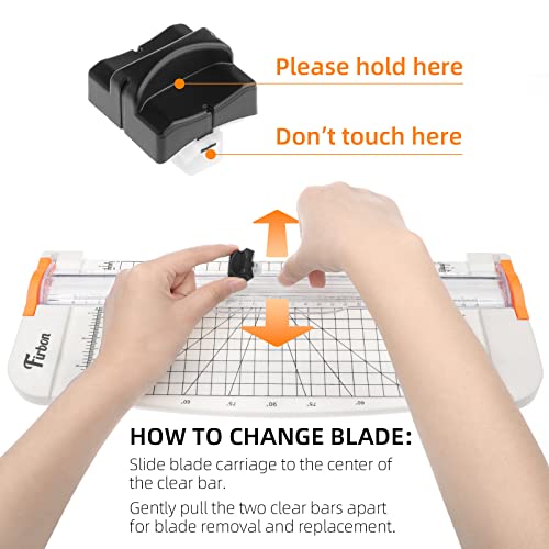 Firbon Paper Cutter Refill Blades, Replacement Blades for Trimmers - color: Black