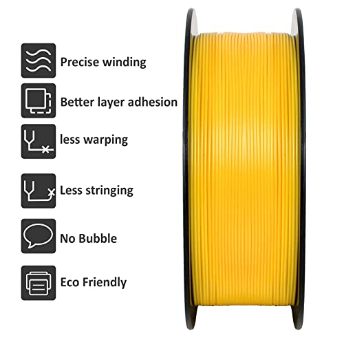 Geeetech Yellow PLA 3D Printer Filament 1.75mm, 1KG - color: 1kg Pla Yellow