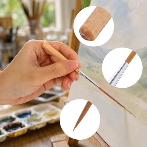 5 Pcs Long Liner Brushes Pinstriping Brush Detail Paint Brushes