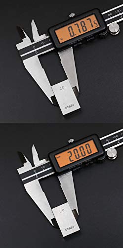 Accusize Digital Caliper, 12 in/300 mm Yellow LCD, Metric/Inch - color: Yellow LCD, size: 12" / 0-300mm