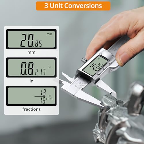 Neoteck 8inch/200mm Stainless Steel Digital Caliper and Feeler Gauge Set