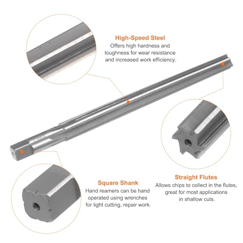 HARFINGTON Tapered Hand Reamers 1:50 12mm Small Dia 14.8mm Big Dia Flute - size: 12mm - 14.8mm