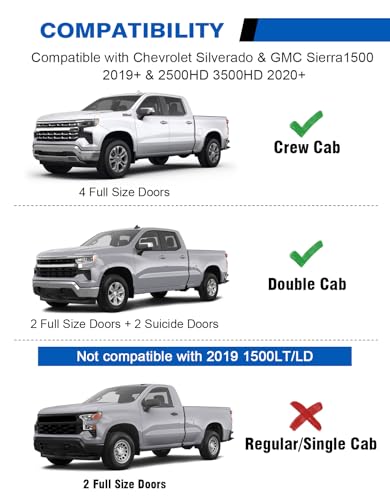 Under Seat Storage Box For 2019-2026 Chevy Silverado 1500 & GMC Sierra 1500 - size: Under Seat Storage Box For 19-26 Silverado &Sierra