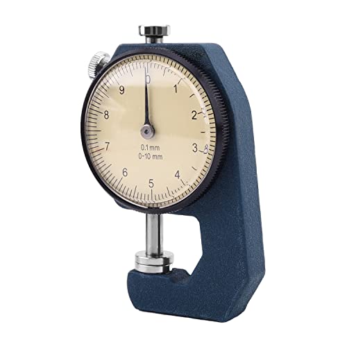 Utoolmart Dial Thickness Gauge, 0-10mm-AL1105 Tester, Aaccuracy 0.1mm, Precision Accuracy Round Dial Indicator Thickness Gauge 1pcs - size: 0-10mm--AL1105