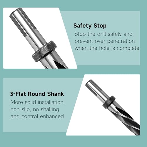 9/16" Chucking Reamer Tapered Drill Bits to Align & Enlarge Holes