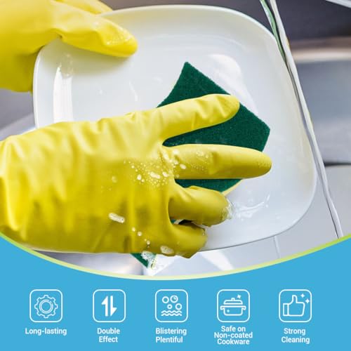 AIDEA Sponges Kitchen-24Count, Heavy-Duty Scrub Sponges, Sponges for Dishes - color: Light-green-standard