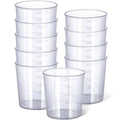 Gartful 200ml Large Measuring Cup - 10 Pack, 6.8oz Plastic Graduated Cups for Resin Epoxy Casting Making, Slime Making, Paint Pouring, Chemical Resistant - size: 200ml