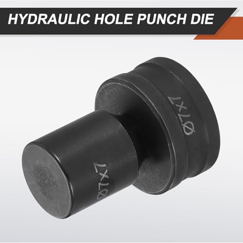 HARFINGTON Hydraulic Hole Punch Die 7x7mm Square Hole 40Cr Steel Electric Punching Kit for CH70 Electric Punching Machine, Black - size: 7x7mm