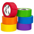 Craftzilla Rainbow Colored Masking & Painters Tape, 6 Rolls, 1in x 10 Yards