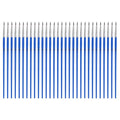 MECCANIXITY 30Pcs Fine Pointed Miniature Paint Brushes(Blue #0) - color: Blue, size: #0