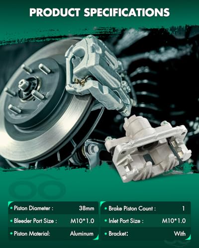 SCITOO - Rear Left Disc Brake Caliper Assembly For Oldsmobile,For Pontiac - size: Rear Driver[18B4724]