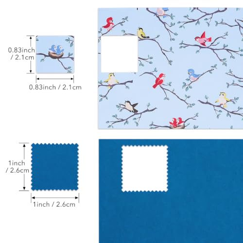 2Pcs Square Stamp Punch, Layering Stamp Cutter Craft Hole Punch - color: 1" & 0.83" Square Stamp Punch Blue