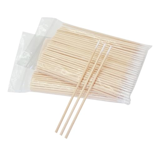 Egaageoi 200 Count 4 Inch Pointed Cotton Swabs for Nail with Wood Sticks - color: 200pcs