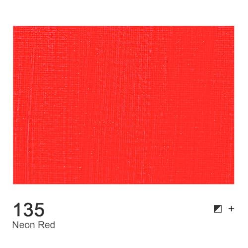 AUREUO Neon Red Acrylic Paint, 4 fl oz / 120ml, 1 Tube - color: Neon Red, size: 4 Fl Oz (Pack of 1)