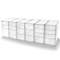 Prsildan Stackable Desk Organizers with 20 Drawers, Craft Storage Drawer - size: Stackable-20 Drawers