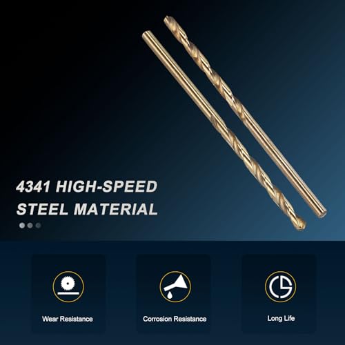 PATIKIL #42 Drill Bit Micro 4341 High-Speed Steel for Thin Metal 10 Pack - size: #42