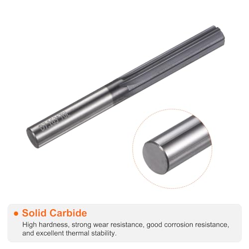 HARFINGTON Carbide Chucking Reamer 0.282"(7.16mm) Dia Straight Flute - size: 0.282"