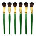 GACDR Oval Mop Brush Set, 6PCS Acrylic & Watercolor Blending Brushes - size: 6pcs-Green