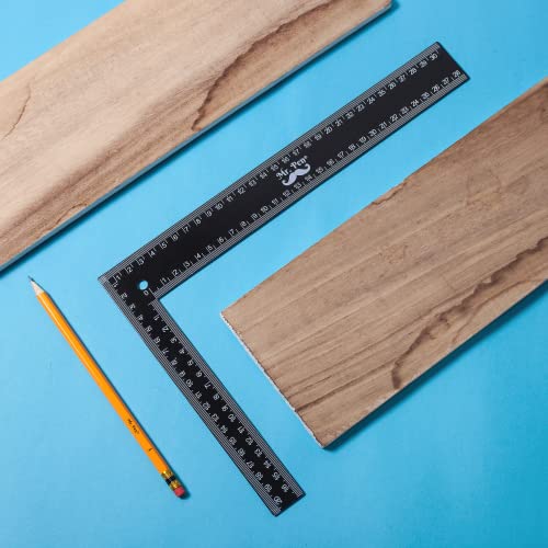 Mr. Pen- Metal Carpenter Square, 8 x 12 Inch - color: Black