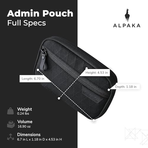 ALPAKA Admin Pouch EDC Organizer Tool Pouch Black X-Pac X42 - color: Black