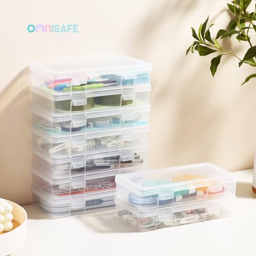 9 Pack Medium Plastic Hobby Art Craft Organizer - size: Medium - 9 Pack Clear