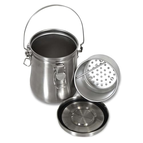 Newton Air-Tight Stainless Steel Brush Washer- Deluxe Leak-Proof Paintbrush Cleaning System for Artists & Painters