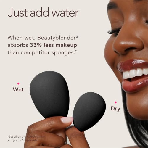 Beautyblender® | Pro Blender Makeup Sponge | Blend Liquid Foundations, Powders and Creams | Streak Free Application | Vegan, Cruelty Free | Made in USA - color: Pro Black, size: 1 Count (Pack of 1)