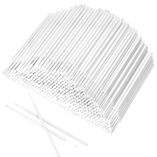 Akstore 600 PCS Disposable Micro Applicators Brush Eyelash Extension (White) - color: White