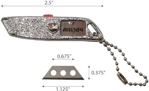 ALLWAY MKB5 Micro Knife Blades, Silver, 5 Count (Pack of 1)