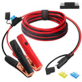 CUZEC 6FT/1.8m 16AWG 15A Battery Alligator Clip to SAE Connector/12V SAE Quick Release Adapter to Alligator Clips Quick Disconnect Cable (CU10330B) - size: 6FT LONG