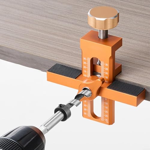 Cabinet Door Installation Positioner Jig - Adjustable Cabinet Door Positioning Tool, Aluminum Alloy Cabinet Installation Tools, Cabinet Clamps for Installing Cabinets, Cabinet Door Mounting Jig(A)