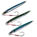 Goture Fishing Jigs Saltwater,60g-200g Vertical Jigs with Assist Hook - color: 1# Multi Colors (3pcs), size: 150g