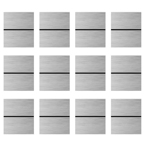 Laser Engraving Blank Silver ABS Double Color Plastic Sheet(Silver) - color: Silver