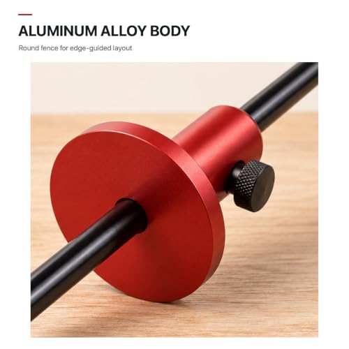 Precision Woodworking Marking Gauge - Aluminum Alloy, Dual Inch & MM Scale for Perfect Parallel Lines, Mortise Measurement & Crafting, Woodworking Tools