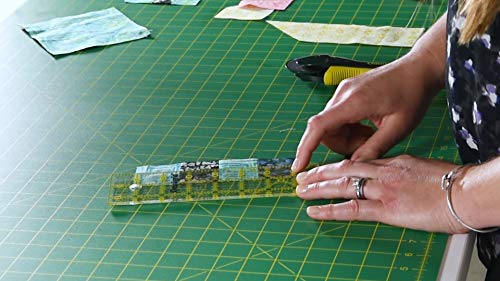Omnigrip Clear Quilting Ruler by Omnigrid, Cuts 2-1/2'' x 8''" Fabric - size: 2.5" x 8"
