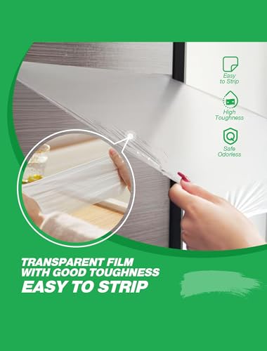E-SDS Masking Liquid Tape, 32 fl.oz Transparent Peelable Coating for Window - size: 32 fl.oz