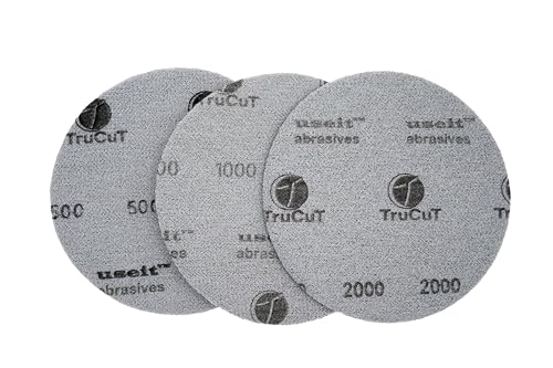 CTD TruCut Sanding Pads for Bowling Ball Surfaces (3 Variety grit 5 inch) - size: 5 inch, style: 3 Pack Variety Mid Grits