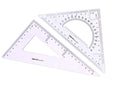 Large Triangle Ruler Square Set,Triangle Protractor,2 pieces - size: size 1