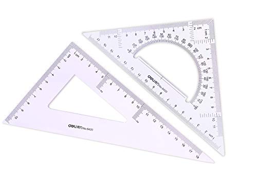 Large Triangle Ruler Square Set,Triangle Protractor,2 pieces - size: size 1