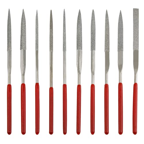 Litoexpe 10 Pieces Mini Needle File Set 3x140mm - size: 3x140mm Needle File