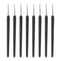 MECCANIXITY Detail Paint Brushes Set 7.5mm (00) Black 8 Pcs - size: 00#