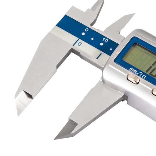 Dasqua IP67 Grade Digital Caliper, Calipers Measuring Tool with IP67 Waterproof 0-8 Inch/200mm, Inch/Millimeter Conversion, Stainless Steel, Large LCD Screen - color: Metal Case Cover, size: 8"/200mm