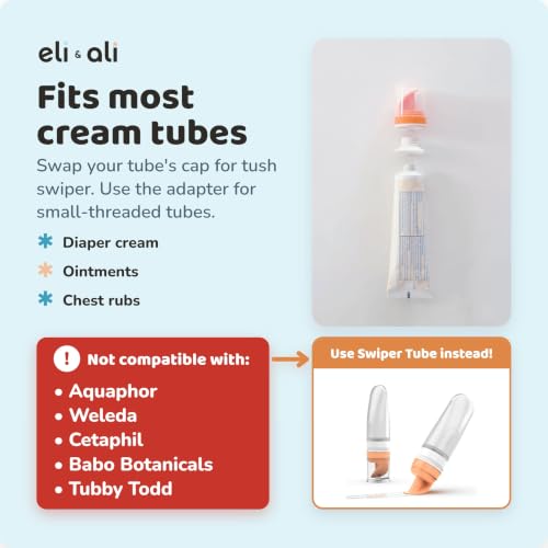 Eli & Ali Tush Swiper - Diaper Cream Applicator Fits Most Creams, Grey 2pk - color: Grey, size: 1 Count (Pack of 2)