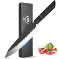 ROCOCO Japanese Chef Santoku Knife - Hand Forged Sharp Meat Cleaver - size: 7.5"
