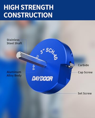 DAYDOOR 3-Piece PVC Pipe Reamer Kit, 1-1/2", 2'', 3" - size: 1-1/2+2+3 Inch
