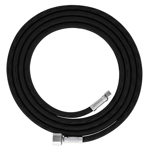 Master Airbrush Premium 6 Foot Nylon Braided Airbrush Hose - size: 6' (1/8" & 1/4" Fittings)
