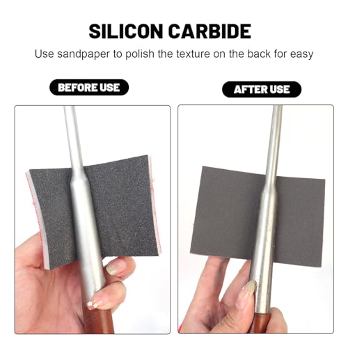 5Pcs/Set Sanding Sponge Set, 120-3000 Grit Soft Foam Hand Sander Block, Hook & Loop Wet Dry Sanding Sponges for Metal Wooden Furniture Drywall Sheetrock and Model Polishing (P2000, 10x7cm) - color: P2000